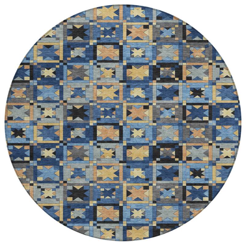 Machine Washable Indoor/ Outdoor Global Goddard Chantille Rug