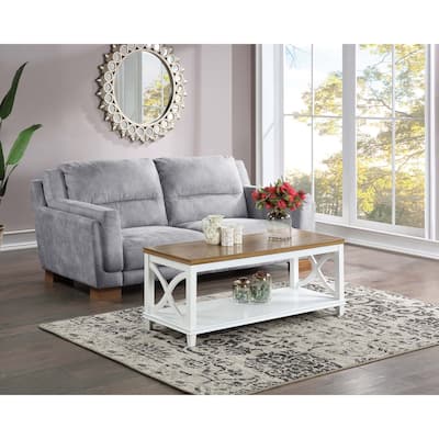Convenience Concepts Florence Coffee Table with Shelf