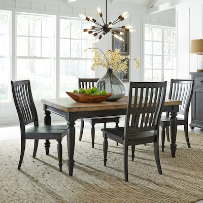 Harvest Home Chalkboard 5 Piece Reactangular Table Set