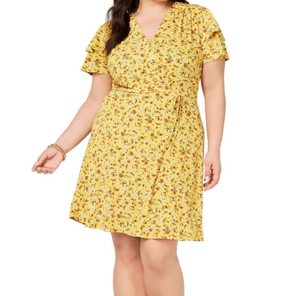 womens mustard yellow dress