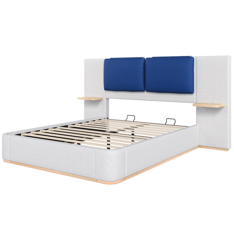 Christopher Knight Home-Marcellus Upholstered Platform Bed with Panel