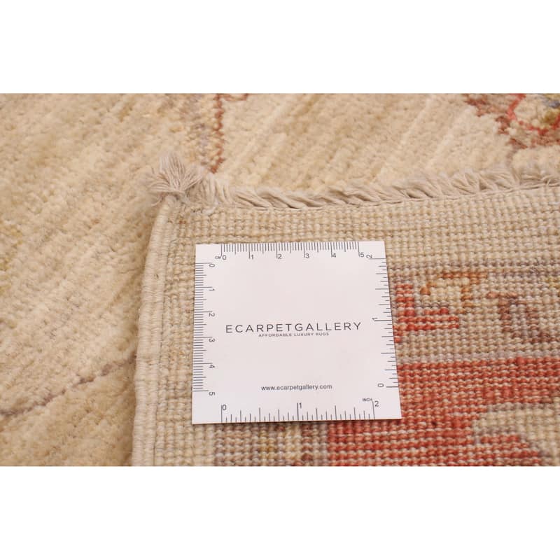 ECARPETGALLERY Hand-knotted Chobi Finest Cream Wool Rug - 6'6 x 8'0