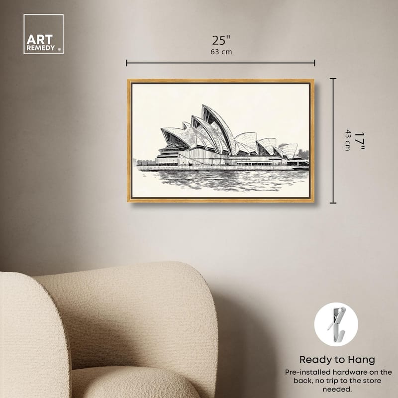 Sails of Sydney Canvas by Art Remedy