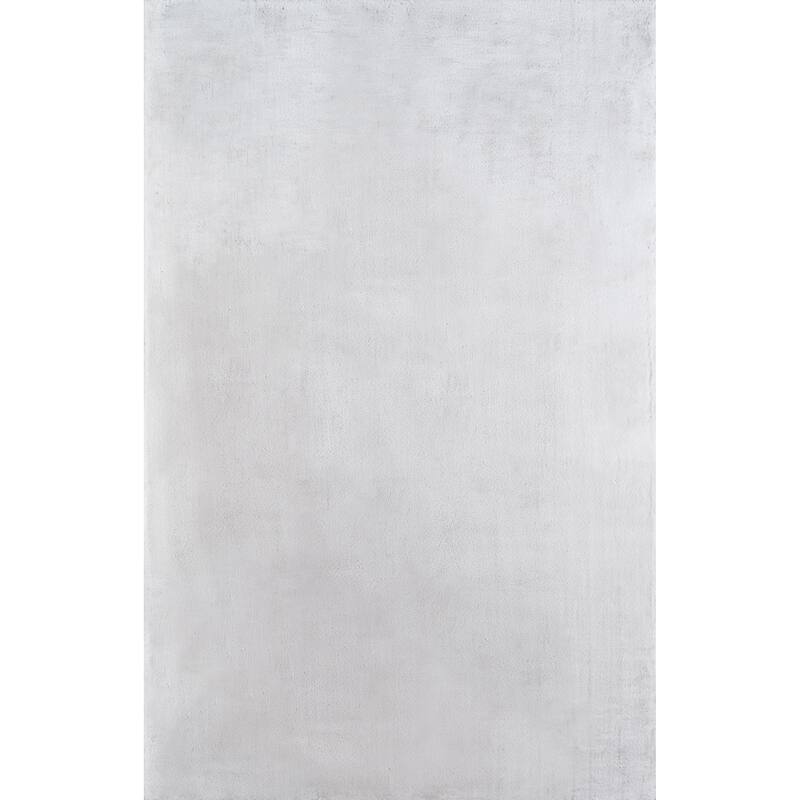 Momeni Suave Shag Polyester Machine Made Shag Rug - 5' x 7' - Grey