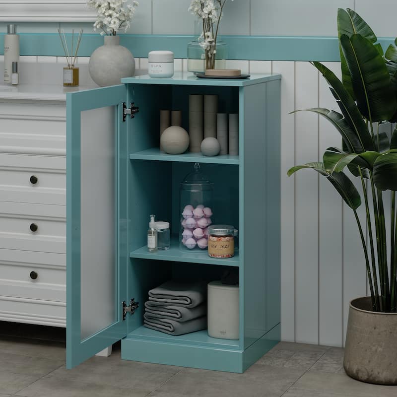 100% Solid Wood 16.5" Bathroom Cabinet with Optional Doors by Palace Imports