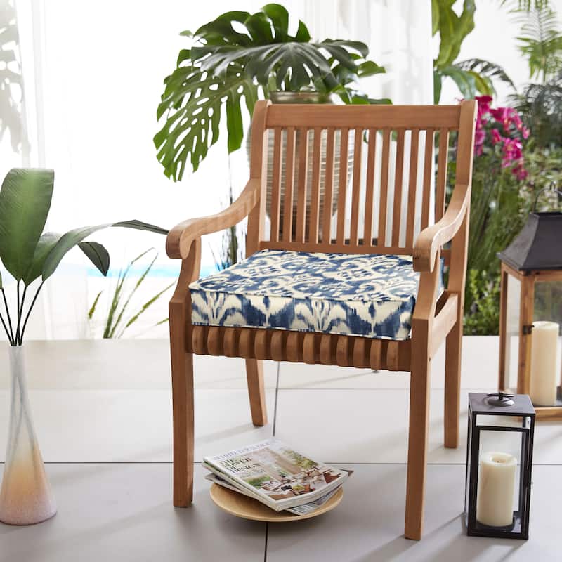 Rainford II Indigo/ Cream Indoor/ Outdoor Corded Cushion