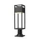 preview thumbnail 1 of 6, Z-Lite Barwick 23" Tall LED Outdoor Pier Mount Post Light