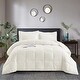 preview thumbnail 23 of 36, 3pc Down Comforter Set Queen Size with Two Shams White
