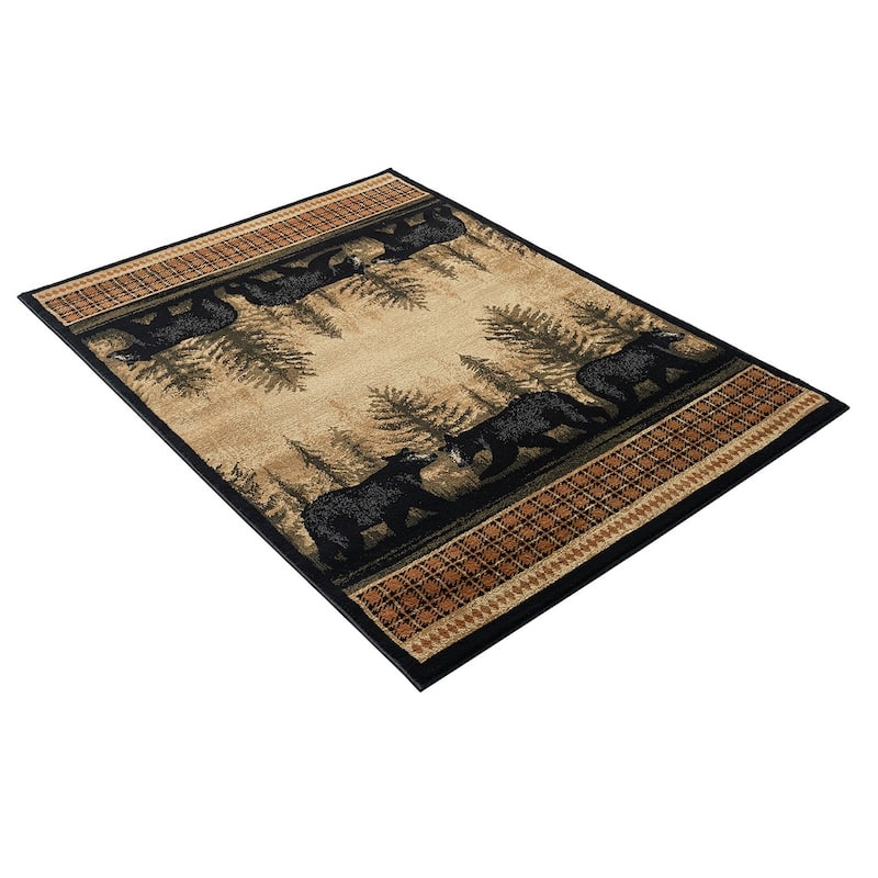 Sunset Valley Bearfoot Antique Lodge Area Rug