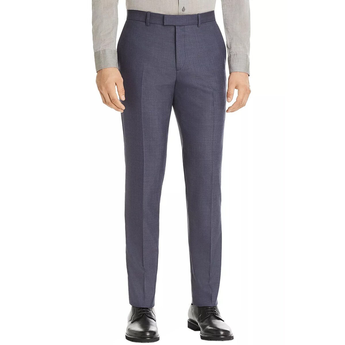 Shop Theory Mens Mayer Sharkskin Slim Fit Wool Pants 29 Storm