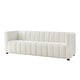 preview thumbnail 41 of 81, HULALA HOME Olinto Modern 83''W Genuine Leather Tufted Couch Sofa with Channel Back and Solid Wood Legs