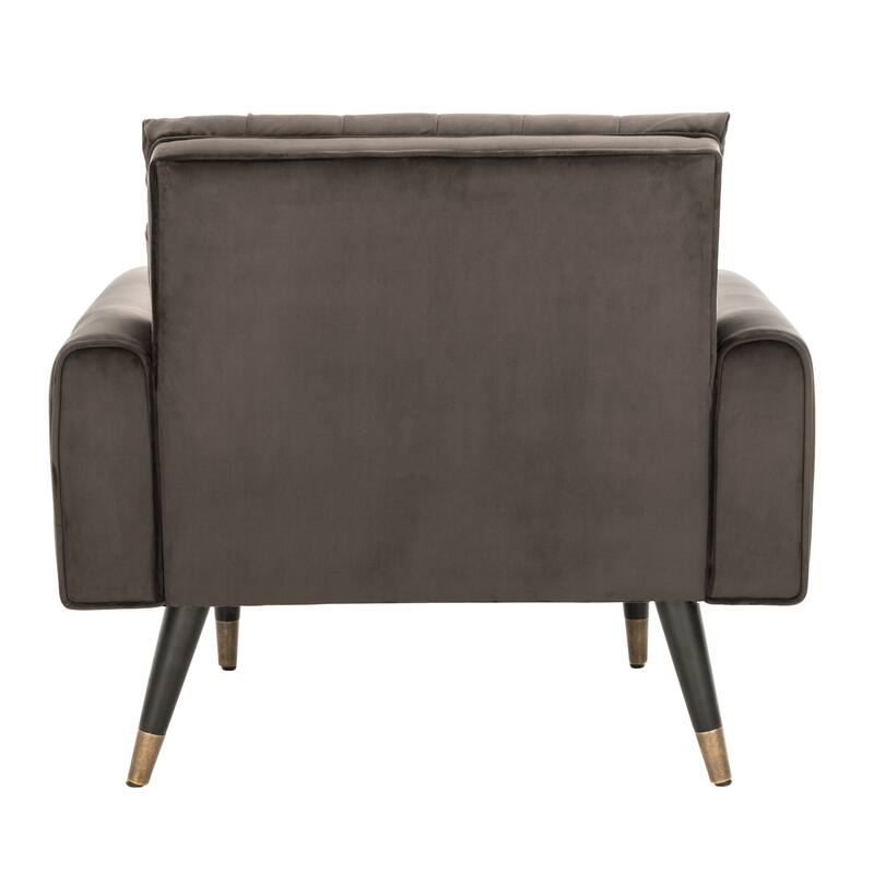 SAFAVIEH Nansy Contemporary Tufted Velvet Accent Chair - 32.7" x 31.5" x 28.4" - 34Wx31Dx29H
