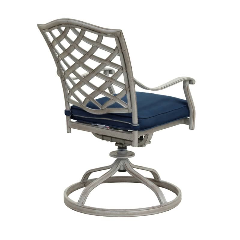 Deer Lake Aluminum Dining Swivel Chairs with Cushions (Set of 2) by Havenside Home