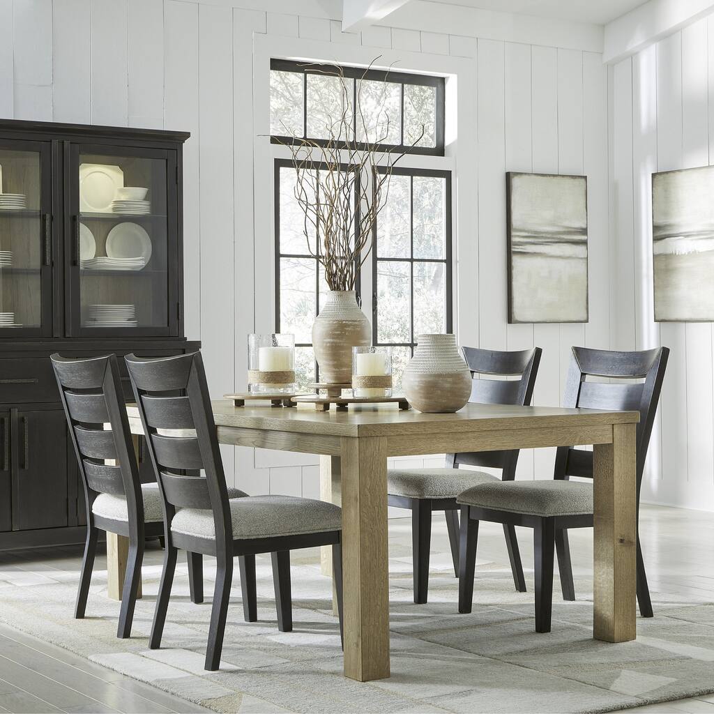 Signature Design by Ashley Galliden Light Brown Dining Extension Table - 44.5" W x 108" D x 30.13" H