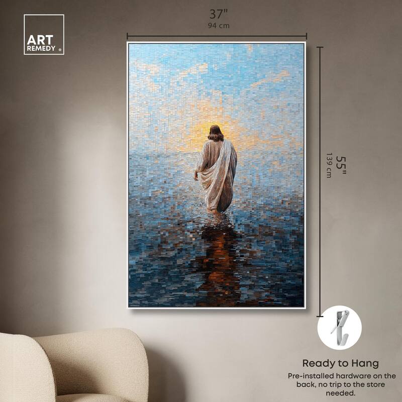 Water Walker Mosaic I Canvas by Art Remedy