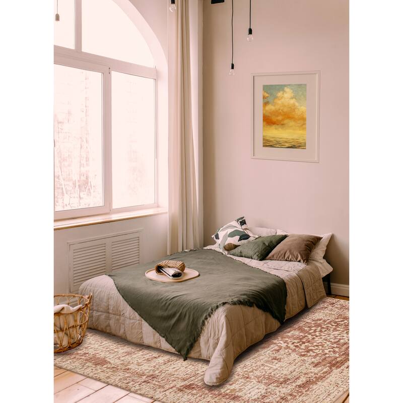 ECARPETGALLERY Hand Loomed Elysian Ivory Rug - 8'1 x 9'10