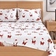 preview thumbnail 18 of 56, Linery & Co. Christmas Turkish Cotton Double-Brushed Flannel Bed Sheet Set