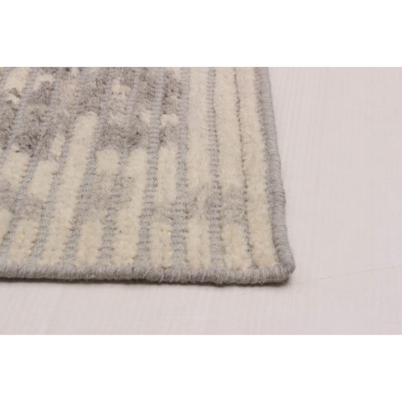 ECARPETGALLERY Hand-knotted Tangier Cream Wool Rug - 7'10 x 9'10