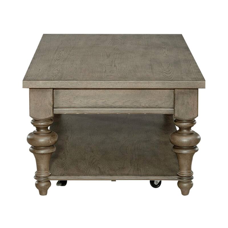 Americana Farmhouse Dusty Taupe Rectangular Cocktail Table