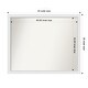 preview thumbnail 97 of 190, Wall Mirror Choose Your Custom Size - Extra Large, Blanco White Wood Outer Size: 43 x 35 in