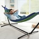 preview thumbnail 4 of 12, Sorbus 2-Person Hammock with Stand, 60" Cotton Blend Bed, Heavy Duty 450lbs Capacity, Portable with Carrying Case, Washable