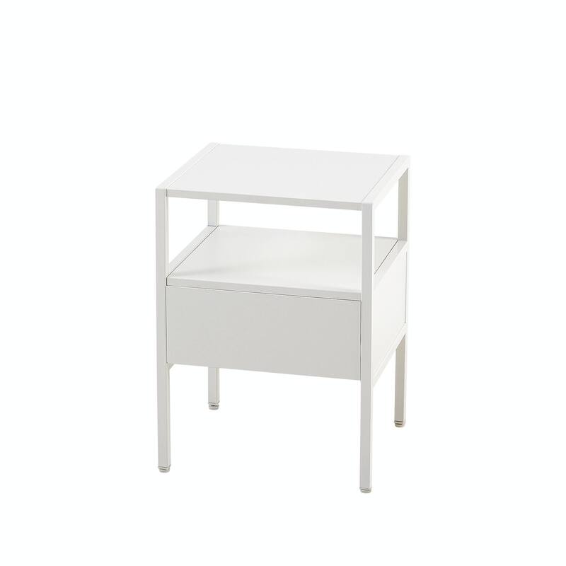 Rattan Woven Nightstand with Multi-functionality