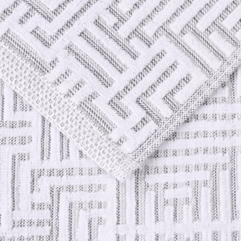 Superior Jasper Cotton Modern Jacquard Face Towel Washcloth Set of 12