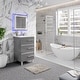 preview thumbnail 16 of 22, Eviva Deluxe 24"W Bath Vanity with White Porcelain Integrated Sink