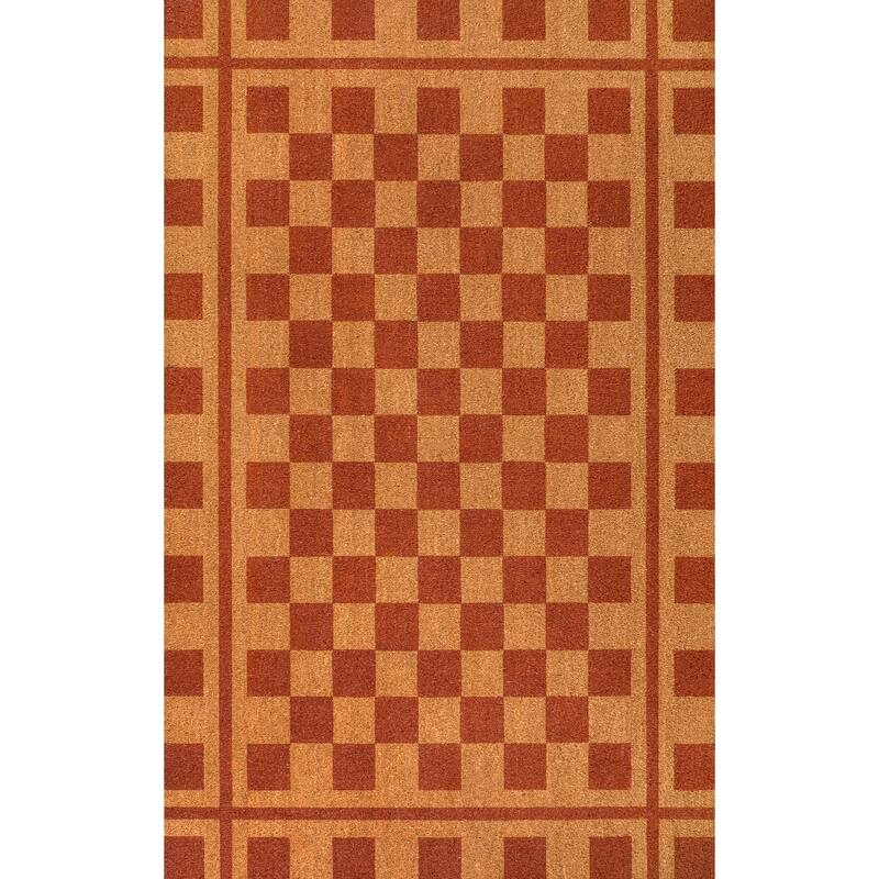 JONATHAN Y Classic Natural Coir Indoor/Outdoor Mat