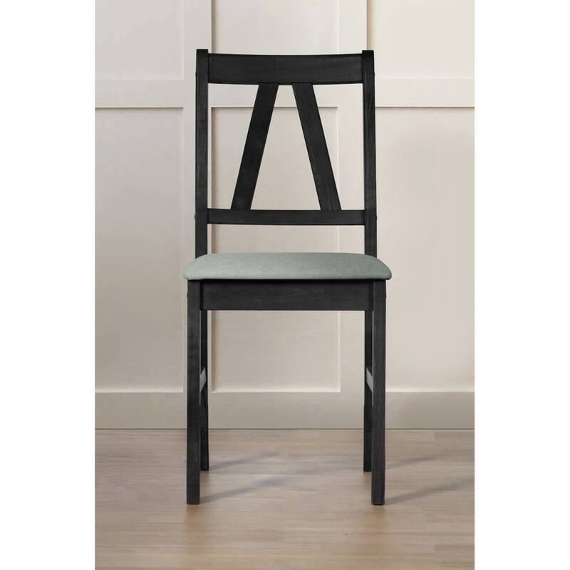 Dothan Counter Height Dining Set - 60053 Black- 4 Chairs only - Black / Grey