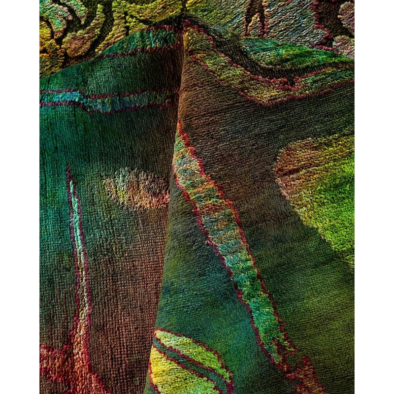 Vibrance, One-of-a-Kind Hand-Knotted Area Rug - Multi, 9' 10" x 13' 10" - 9' 10" x 13' 10"