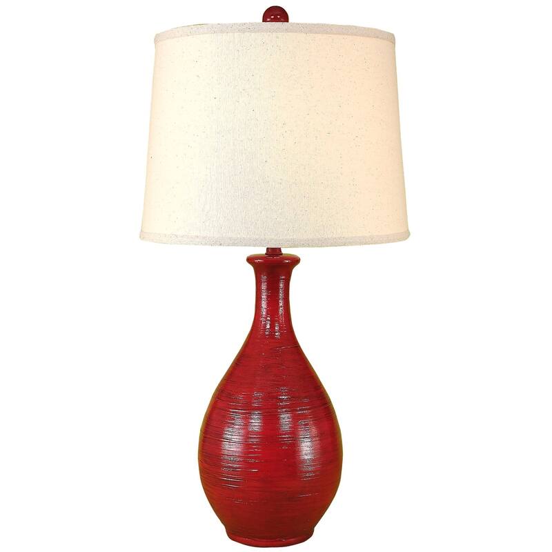 Casual Ridged Teardrop Table Lamp