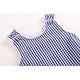 preview thumbnail 3 of 2, Classic Dark Blue Gingham Bubble Romper
