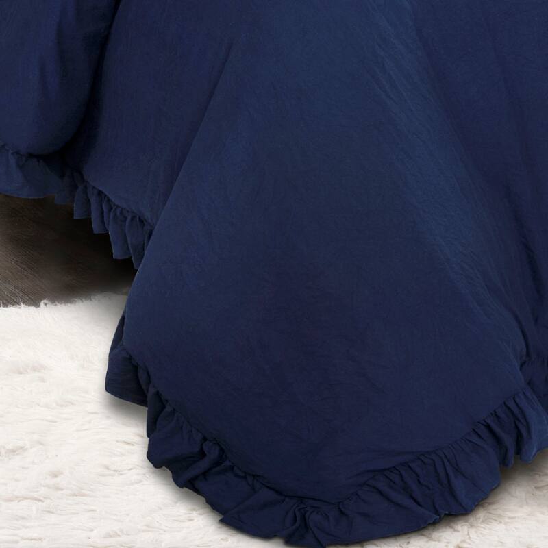 Lush Decor Reyna Ruffled Shabby-chic Comforter Set