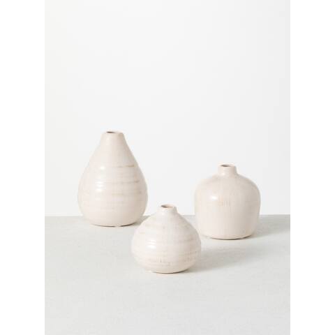 Sullivans Ceramic Compact Vase - Set of 3