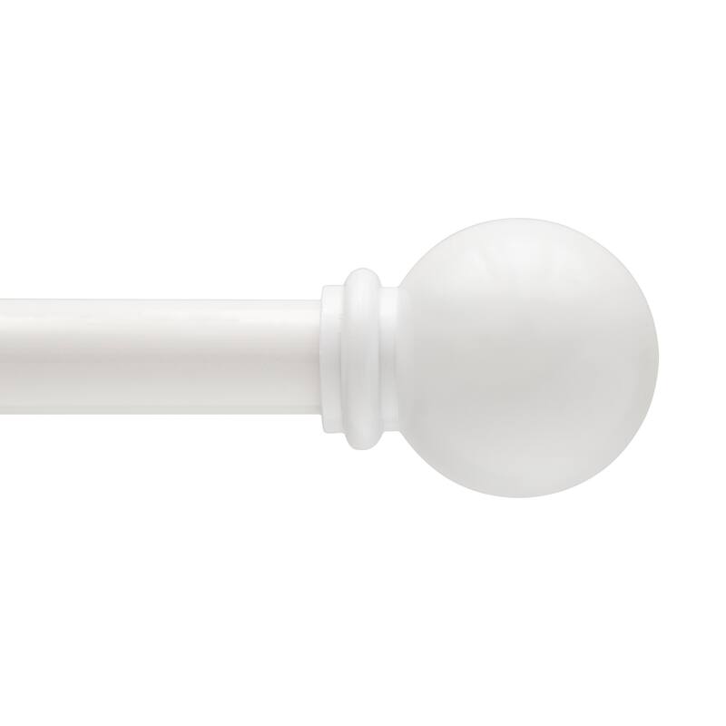 Kenney® Alanis 5/8" Standard Decorative Window Curtain Rod - 48-86 inches - White