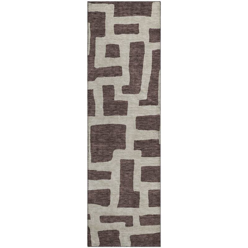 Premium Washable Super Soft Geo Maze Mayfield Rug