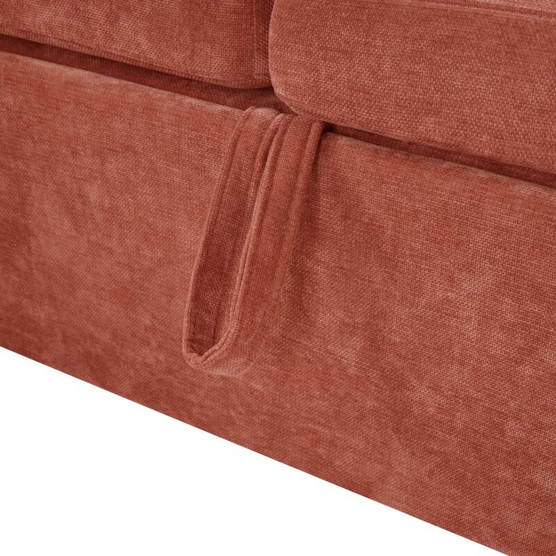 Sectional Sofa Bed L-shaped Sectional 81.9" Upholstered L-shaped Sofa with a Sofa Sleeper and a Hidden Storage Compartment