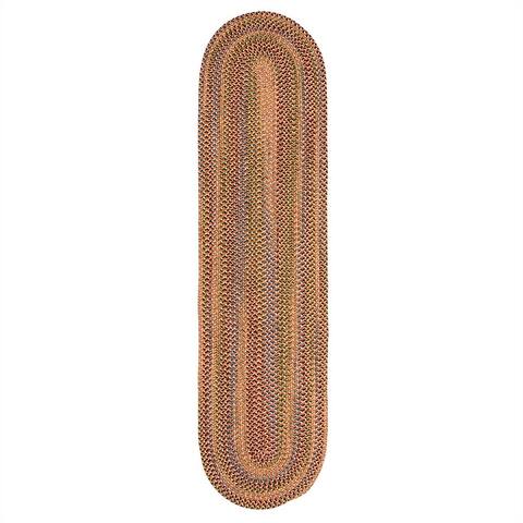 Colonial Mills Worley Multicolor Rustic Braided Handcrafted Runner Rug