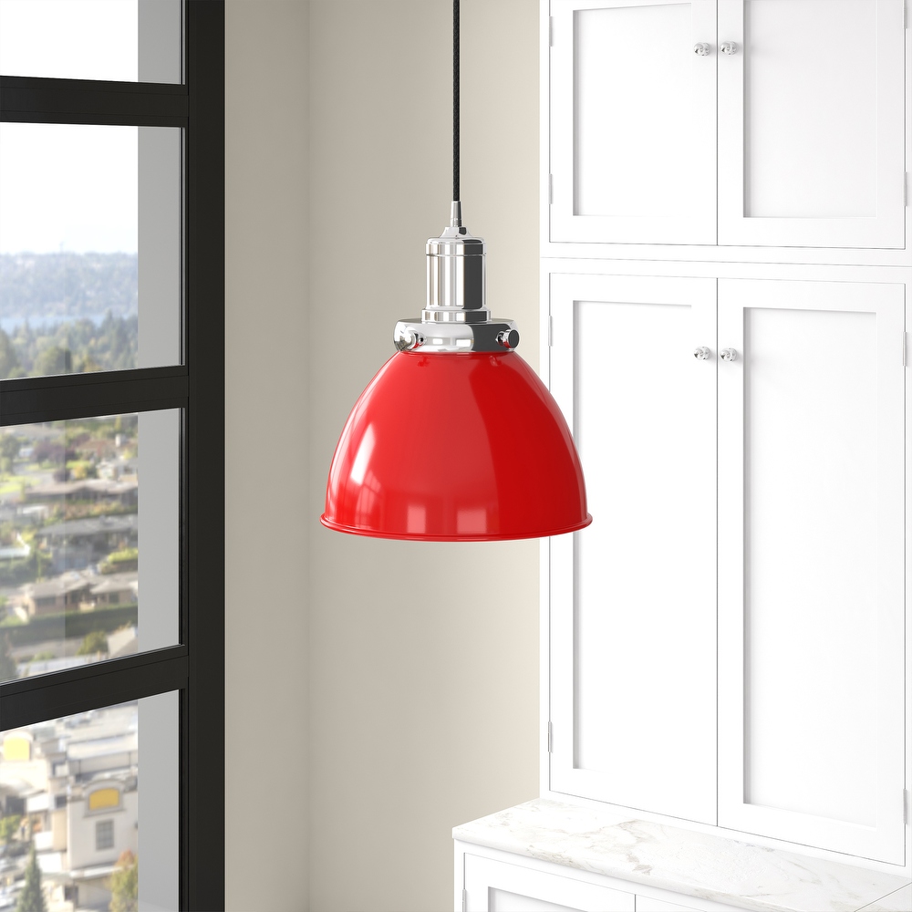 Red Industrial Pendant Lights Bed Bath Beyond