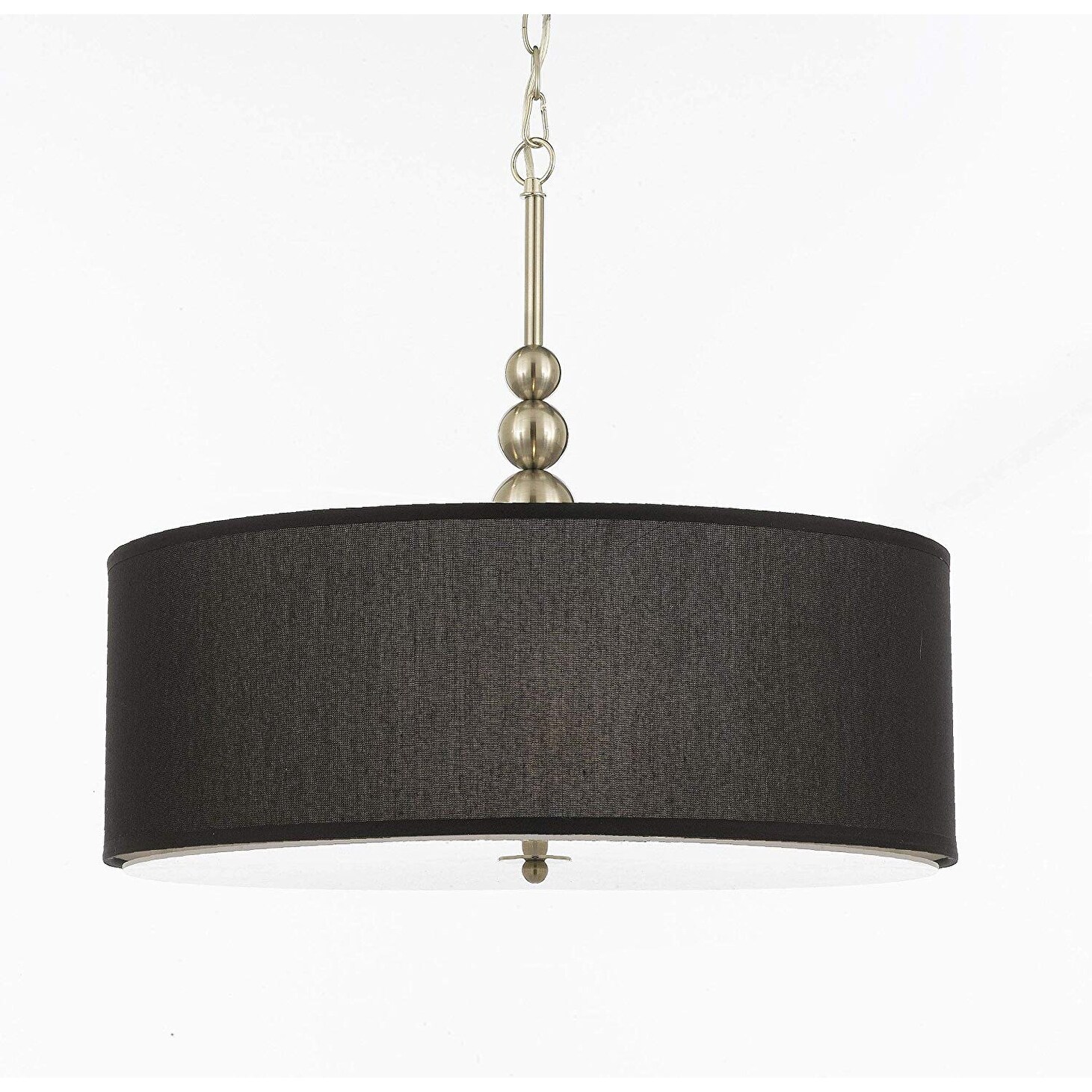 Stewart 3 Light Chandelier Pendant with Drum Shade - Chandeliers For Bedrooms by Overstock.com