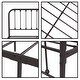 preview thumbnail 9 of 39, Alazyhome Sturdy Metal Platform Bed Frame