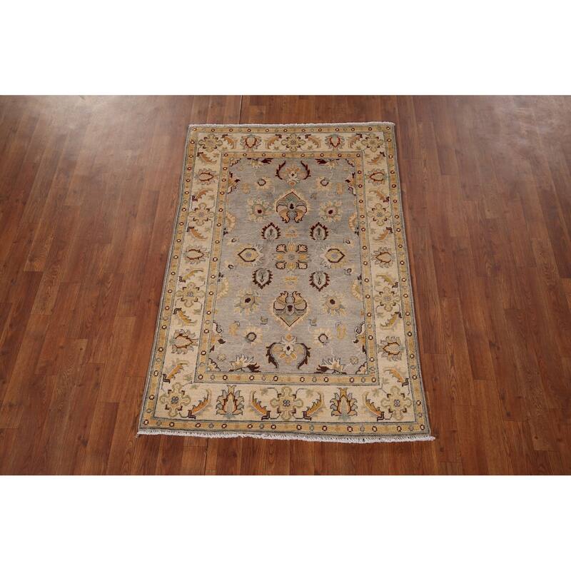 Oushak Oriental Accent Rug Handmade Wool Carpet - 3'4" x 5'1"