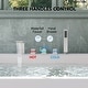 preview thumbnail 29 of 39, Roman Tub Faucet with Handheld Shower 3-Handle Deck Mount Bathtub Faucet Set