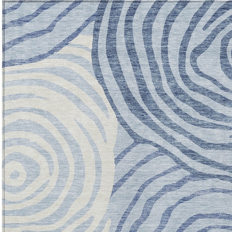 HomeRoots Abstract Transitional Rectangle Outdoor Rug