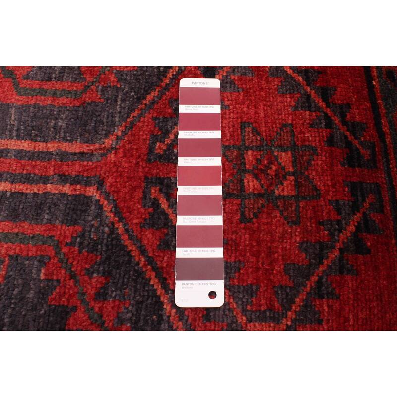 ECARPETGALLERY Hand-knotted Melis Vintage Red Wool Rug - 5'1 x 6'11