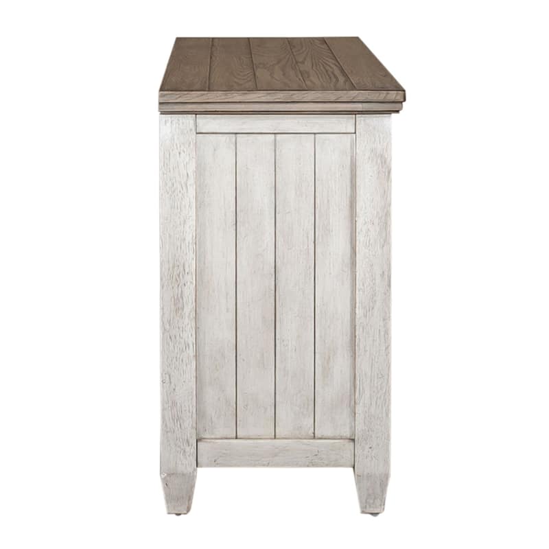 Heartland Antique White Tobacco 56 Inch Tile TV Console