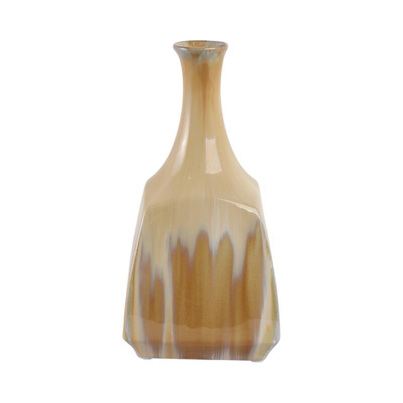 Stoneware Vase Sleek Decorative Contemporary Casual Home Style