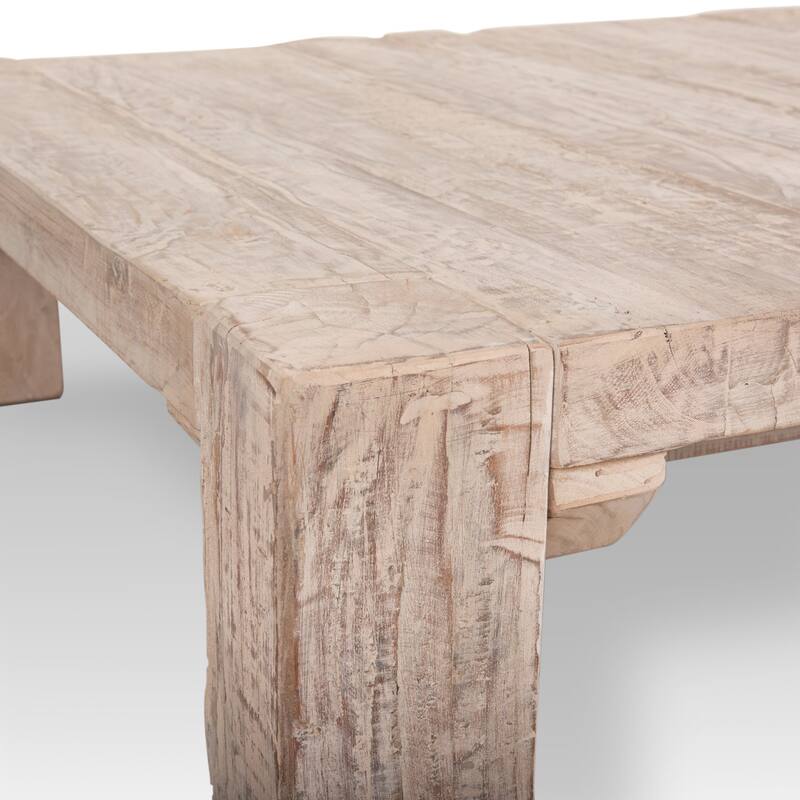McArthur Light Brown Reclaimed Solid Wood Square Coffee Table - 48.0L x 48.0W x 14.0H