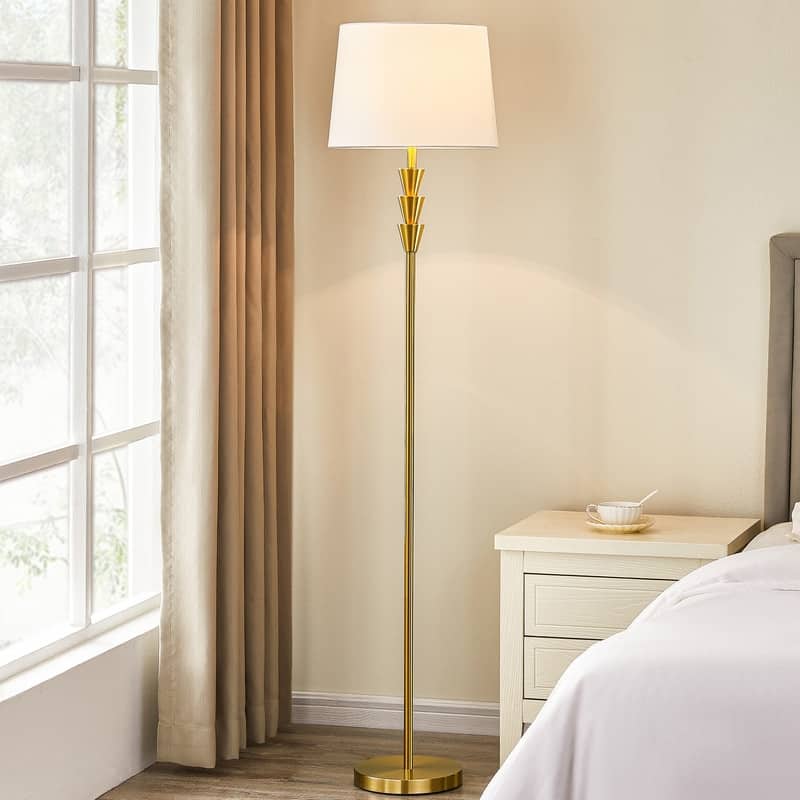 KAWOTI 62.5” Traditional Floor Lamp with Empire Shade